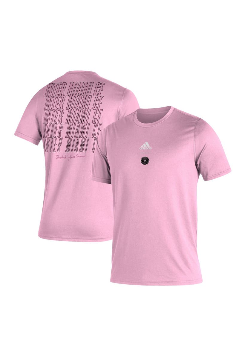 adidas Men's Inter Miami CF Pink adidas Creator Club T-Shirt, Main, color,