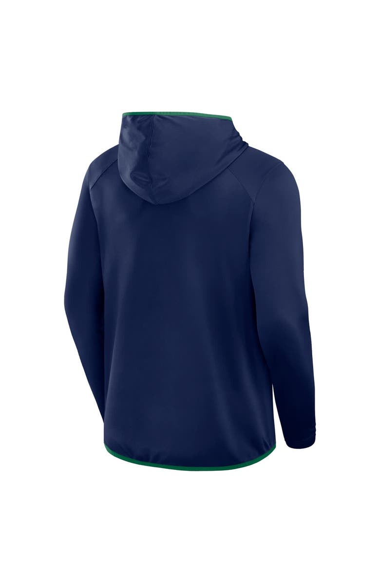 FANATICS Men's Fanatics Navy/Green Notre Dame Fighting Irish Transitional Hoodie T-Shirt, Alternate, color, 