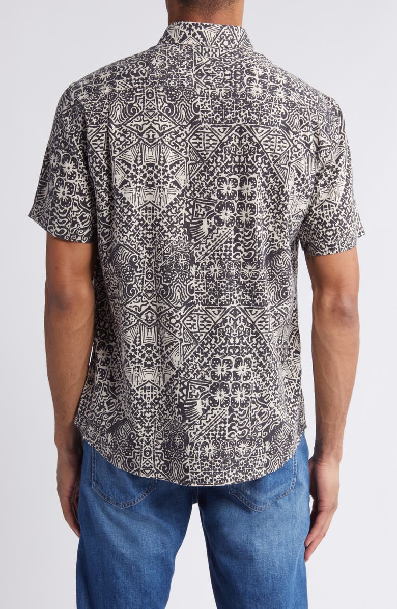 Faherty Breeze Short Sleeve Button-Down Shirt, Alternate, color, 