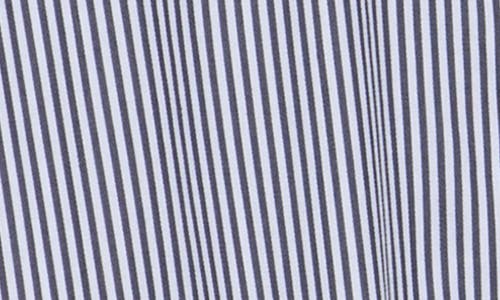 Simkhai Eastyn Long Sleeve Denim Combo Mini Dress Midnight Stripe In Midnight Stripe