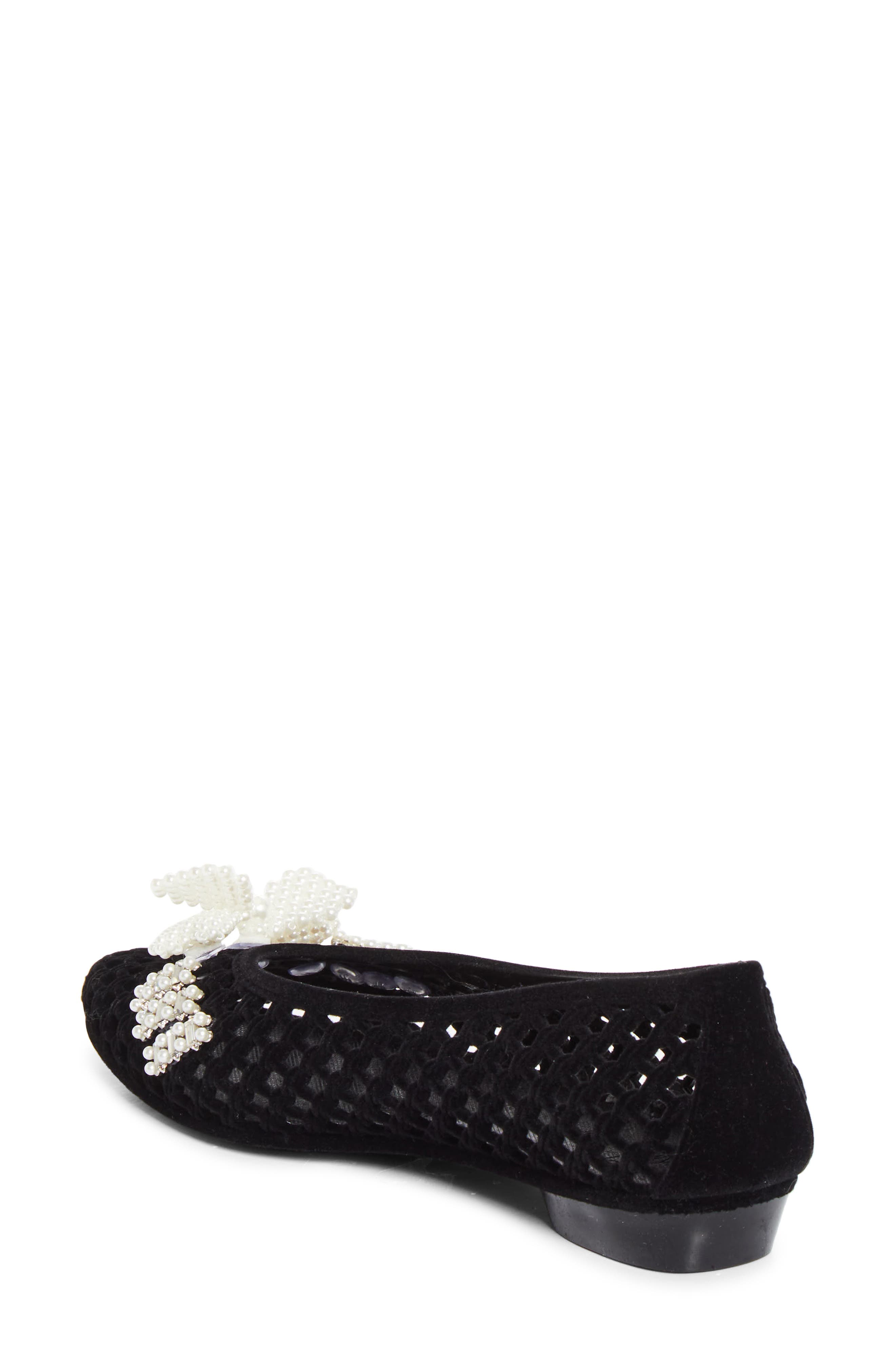 Plush Jelly Ballet Flat, Alternate, color, BLACK