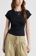 Treasure & Bond Pintuck Cotton T-Shirt