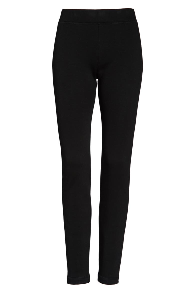 Ashlee Double Knit Leggings, Alternate, color, BLACK