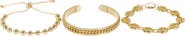 EYE CANDY LOS ANGELES Set of 3 Laurel Bracelets