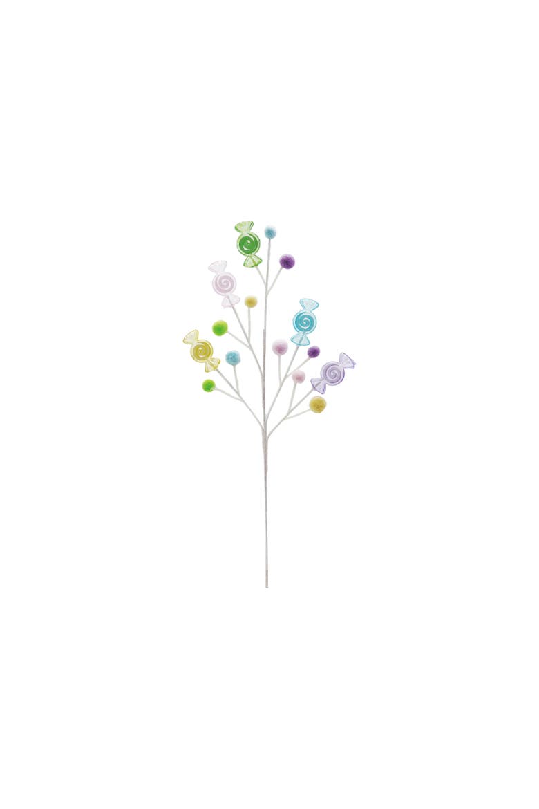 Plastic Candy Spray with Pom Poms, Multicolor, Main, color, Multicolor
