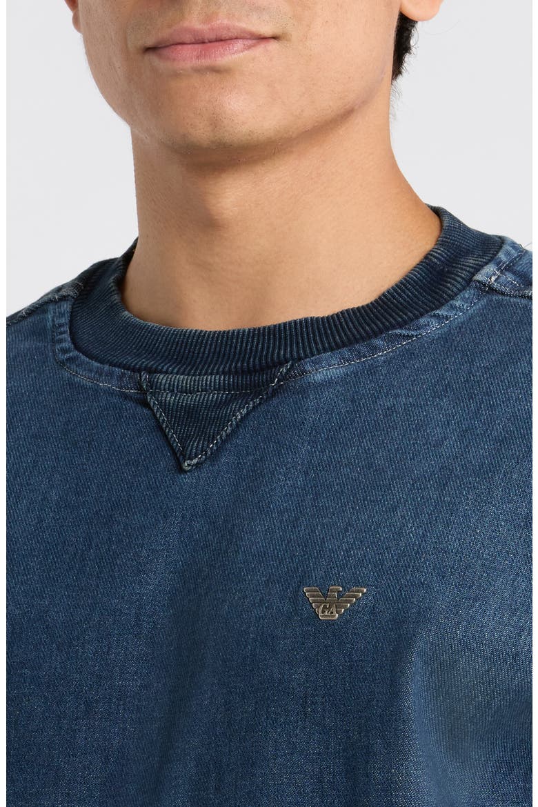 Denim Sweatshirt, Alternate, color, DENIM