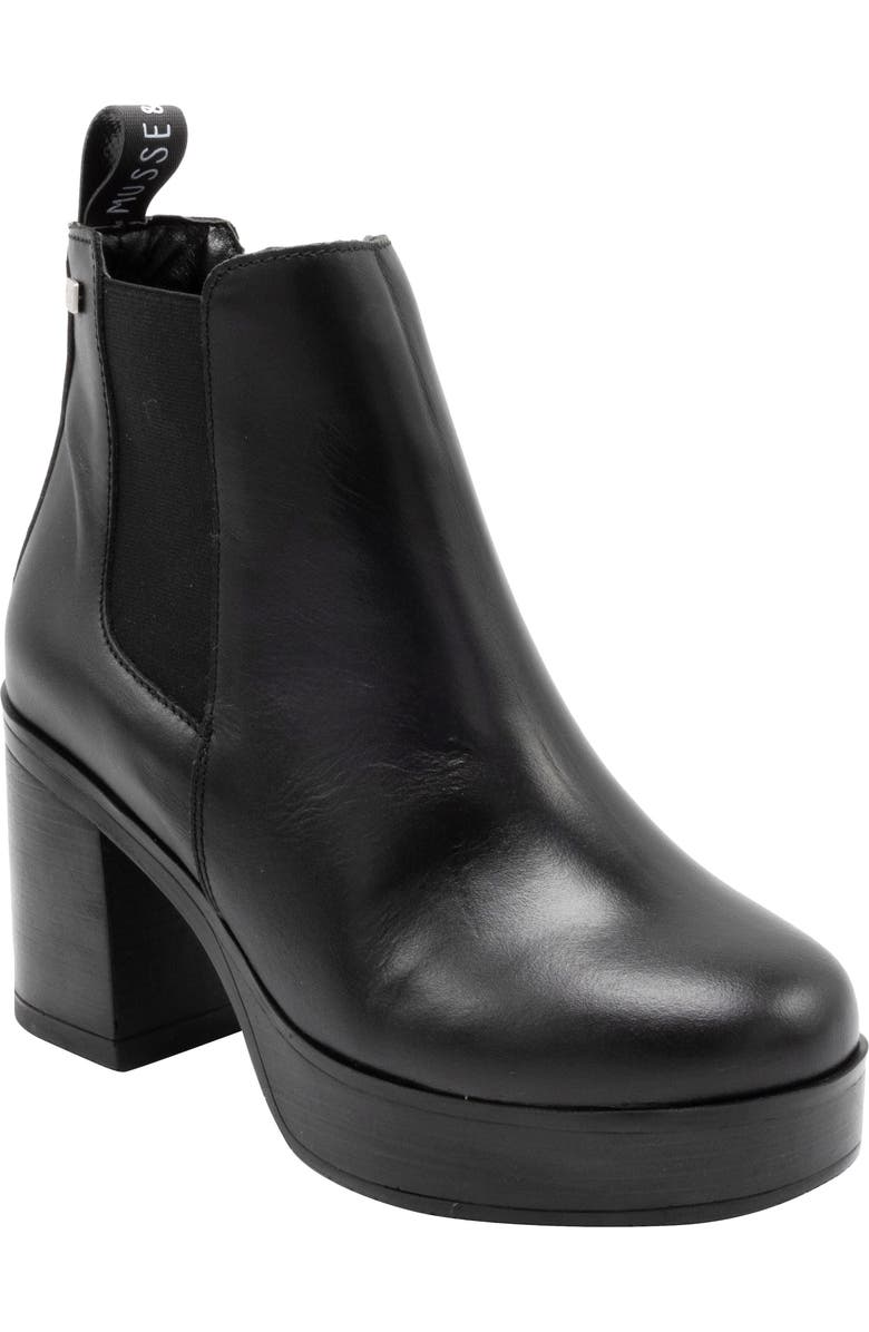 Musse & Cloud Musse&Cloud Ronan Waterproof Platform Block Heel Chelsea Bootie, Main, color,