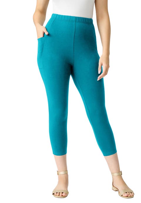 Side-Pocket Essential Capri Legging (Plus)