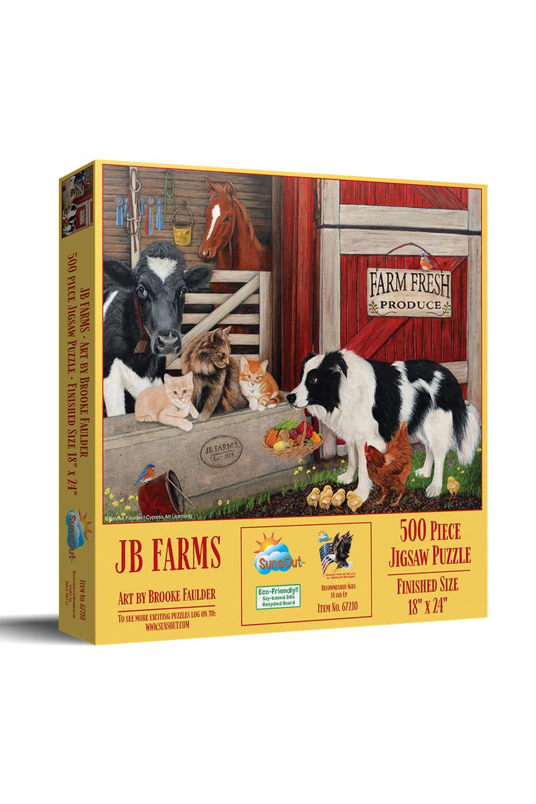 JB Farms 500 piece Jigsaw Puzzle for Adults, Main, color, Multicolor