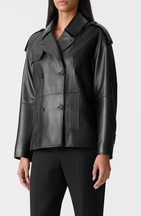 Dolores Double Breasted Leather Jacket