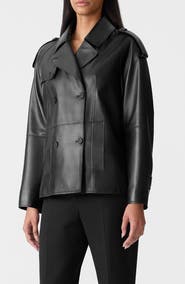 Mackage Dolores Double Breasted Leather Jacket