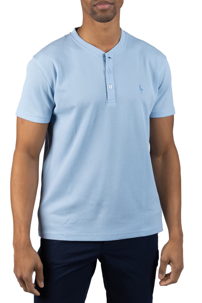 Henley Sleek T-Shirt, Main, color, BLUE