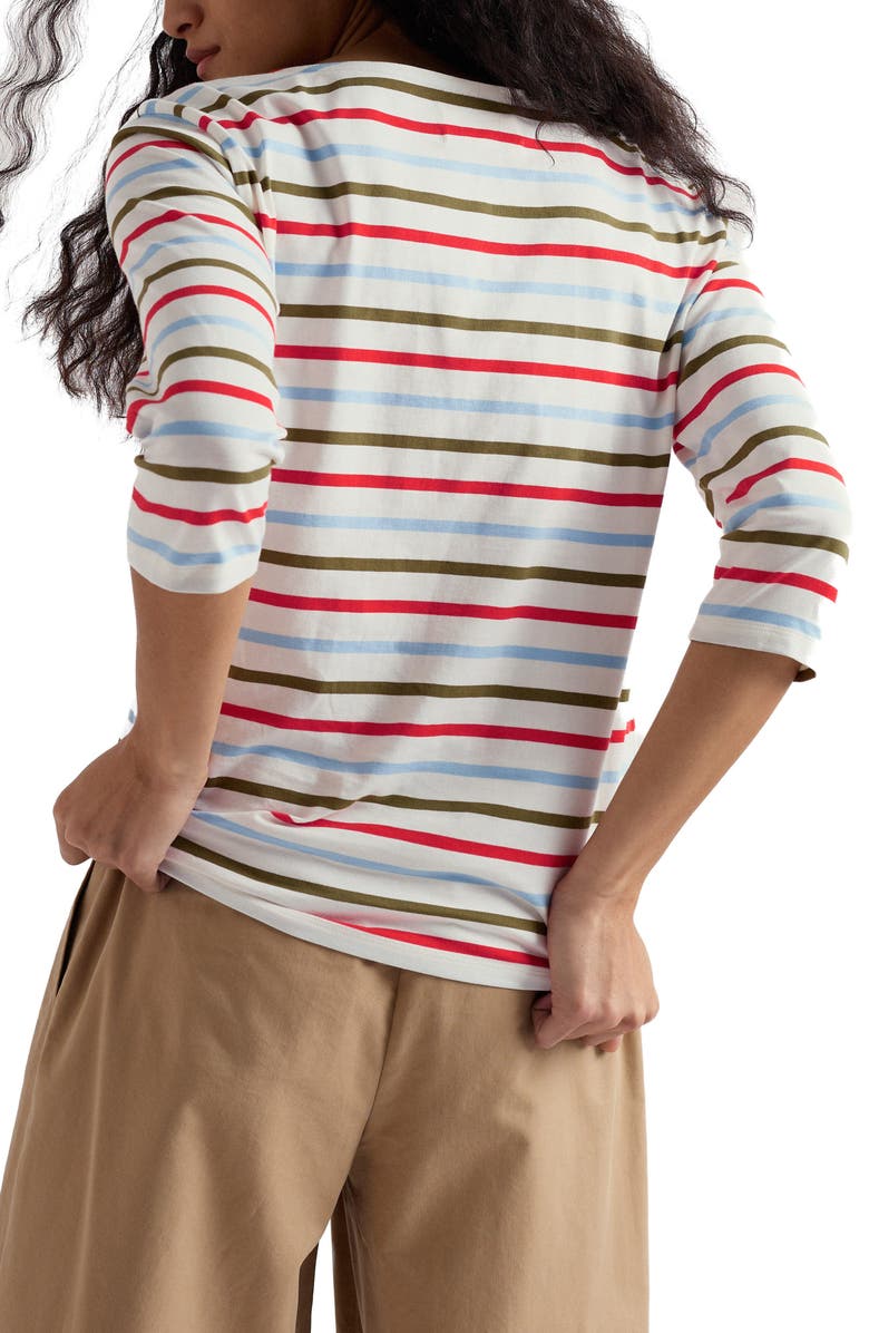 Seasalt Cornwall Sailor Stripe Organic Cotton Top, Alternate, color, 