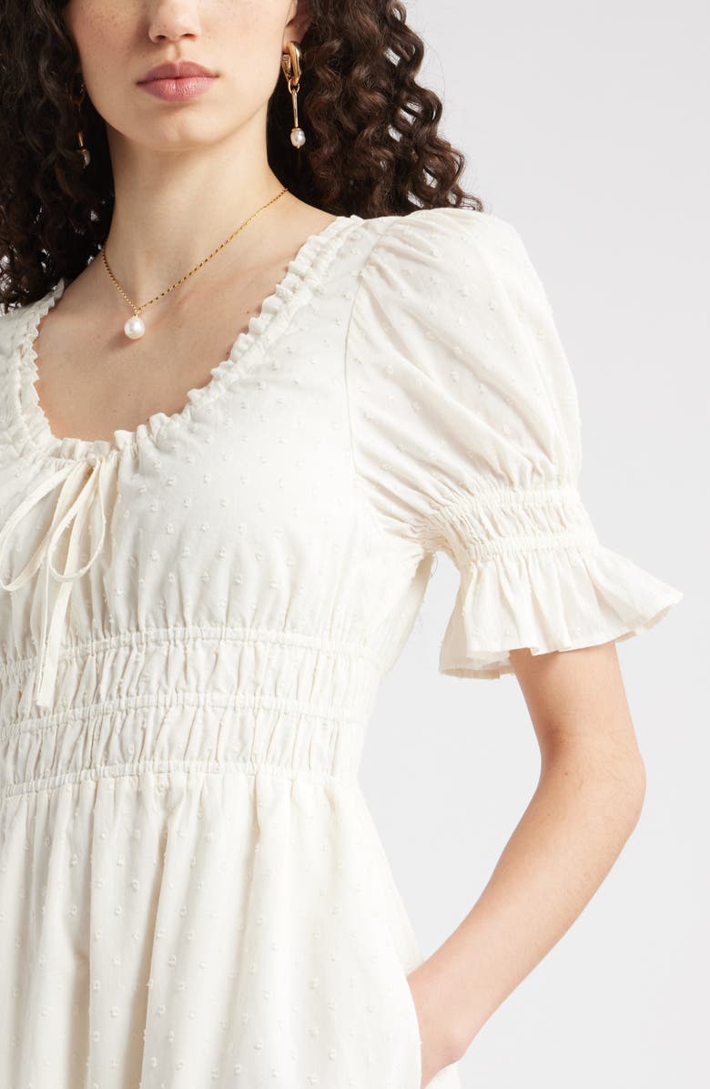 Chelsea28 Smocked Waist Maxi Dress, Alternate, color, Ivory Pristine