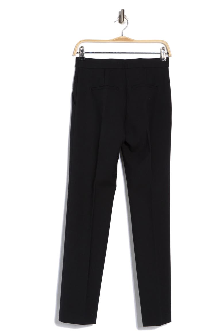 Slim Fit Tailored Wool Blend Pants, Alternate, color, BLACK