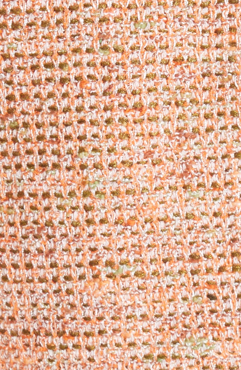 St. John Collection Long Sleeve Bouclé Knit Top, Alternate, color, Medium Brown Multi