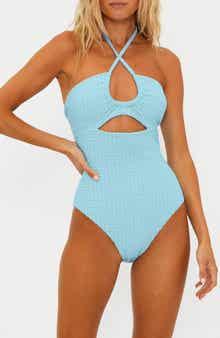 Beach Riot Phoenix Halter One-Piece Swimsuit