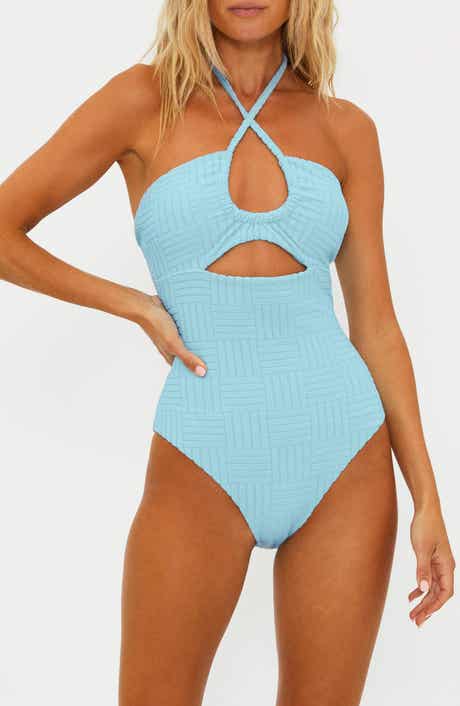 Beach Riot Phoenix Halter One-Piece Swimsuit
