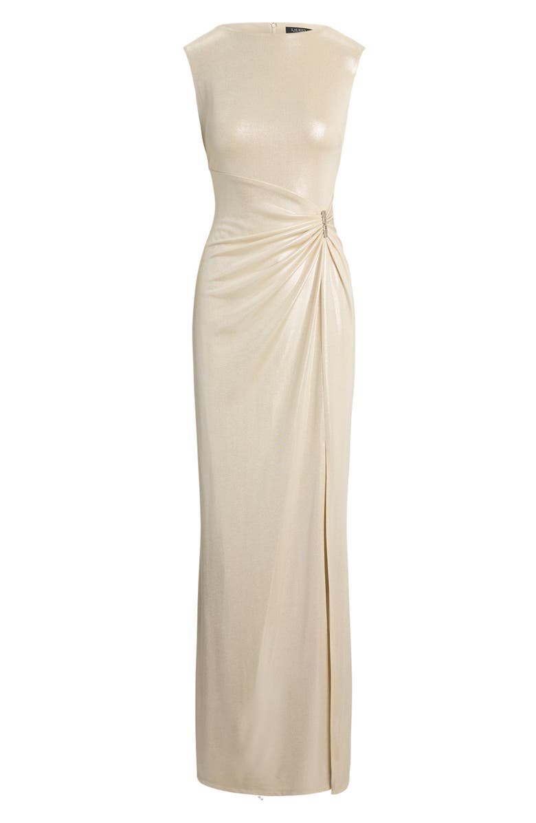 Lauren Ralph Lauren Metallic Sleeveless Gown, Alternate, color, 