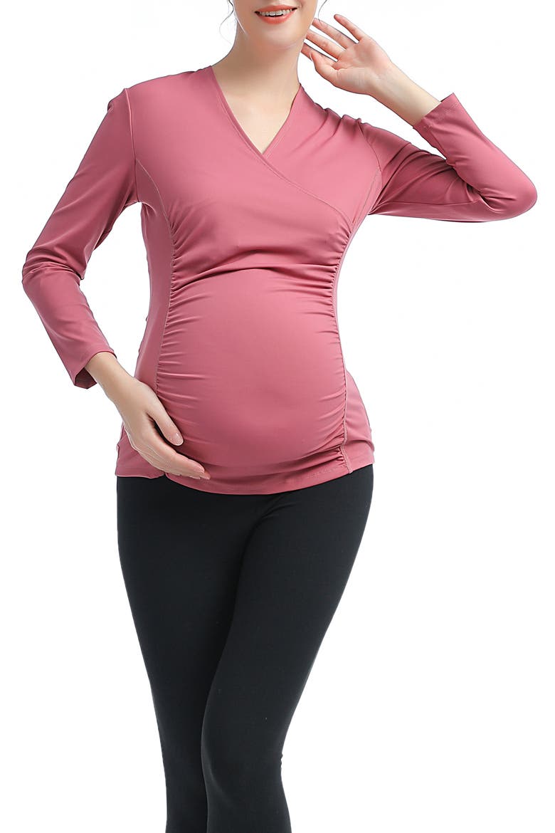 Essential Active Maternity/Nursing Top, Main, color, ROSE