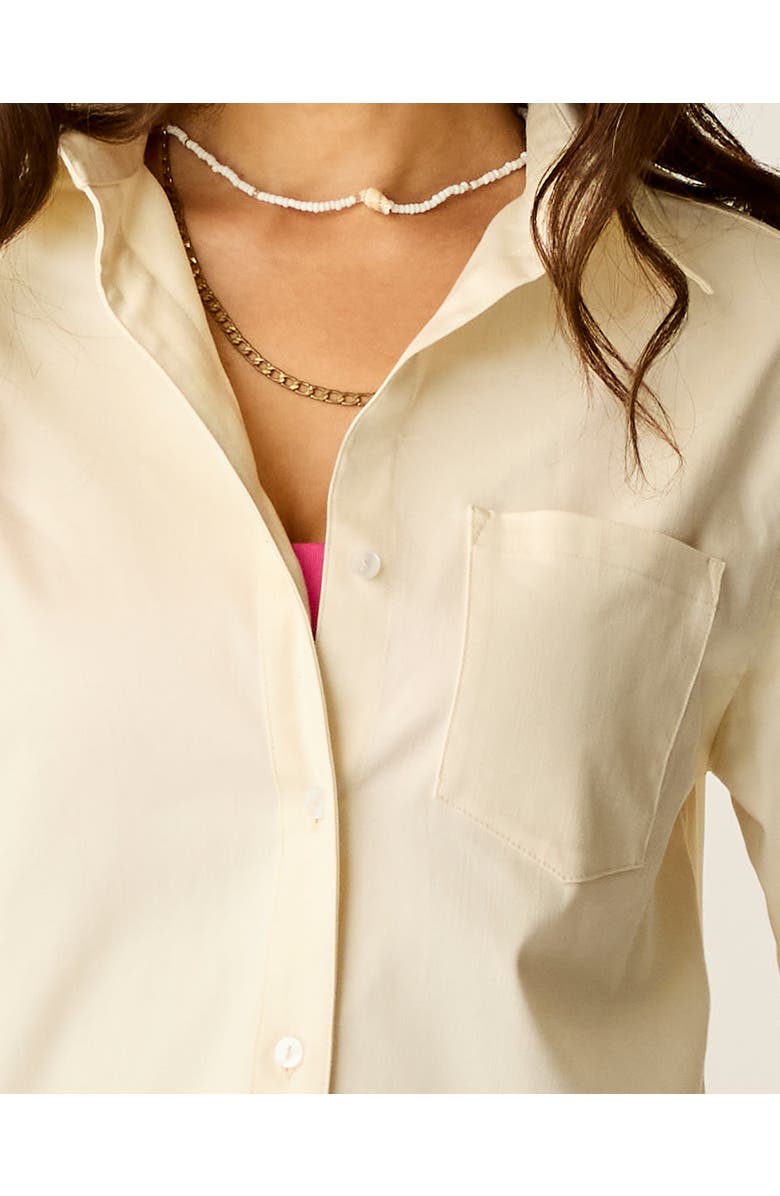 Carve Designs Claire Twill Shirt, Alternate, color, Birch