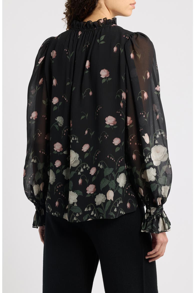 Jack Ruffled Floral Top, Alternate, color, BLACK MULTI