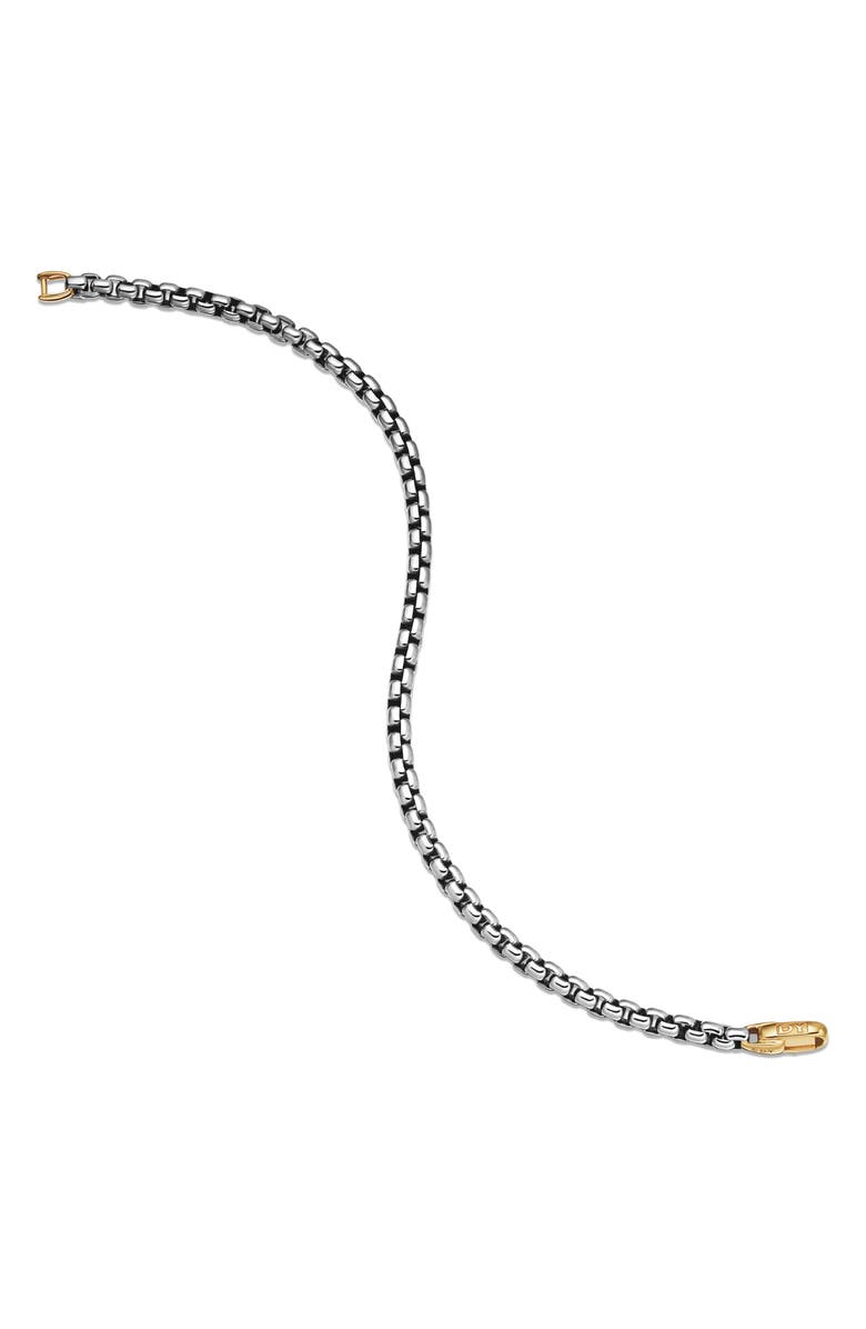 David Yurman Bel Aire Collection<sup>®</sup> Sterling Silver Bracelet with 14K Yellow Gold, 4mm, Alternate, color, Silver