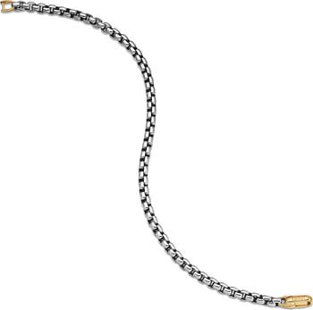 Bel Aire Collection<sup>®</sup> Sterling Silver Bracelet with 14K Yellow Gold, 4mm