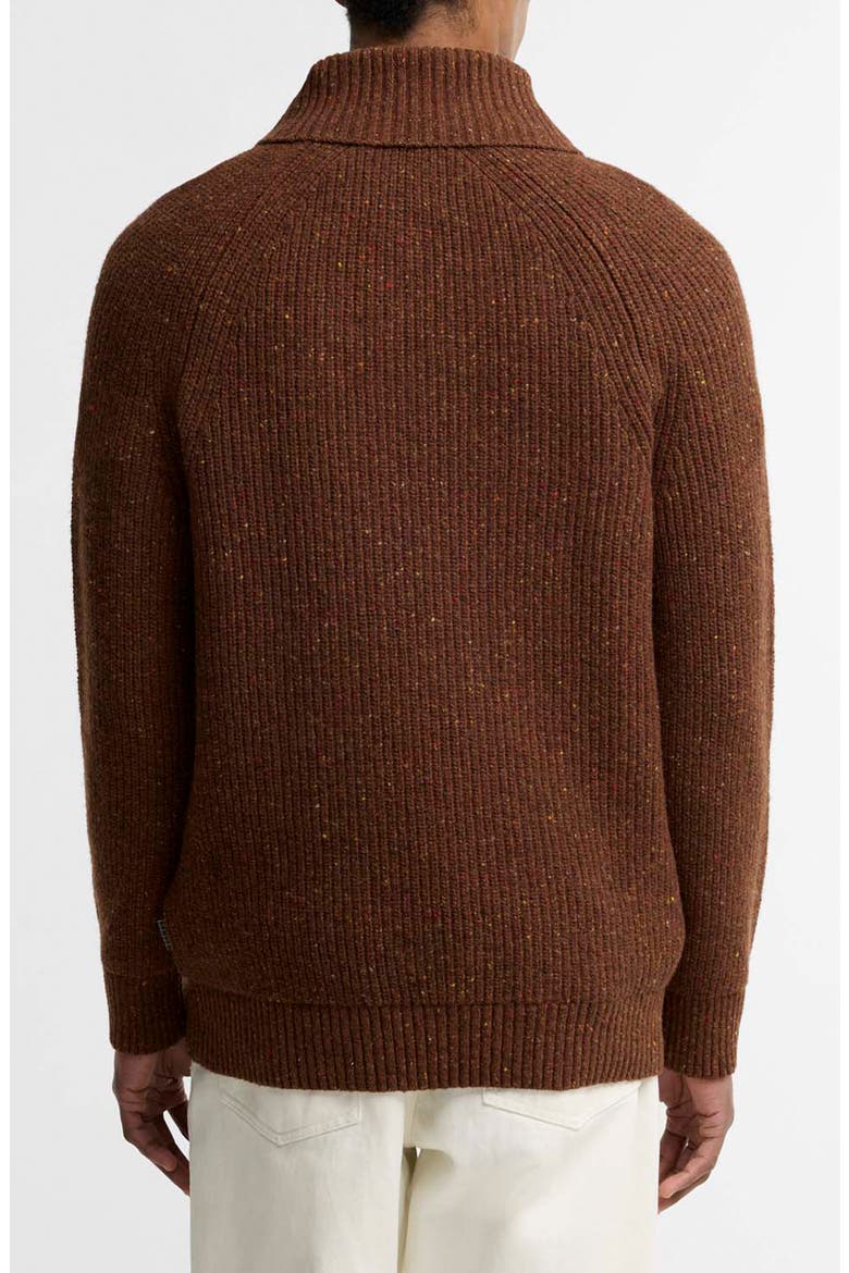 Essential Fleck Shawl Collar Sweater, Alternate, color, BRACKEN