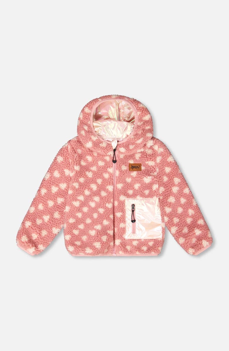 Deux par Deux Reversible Mid-Season Jacket, Main, color, Light Pink