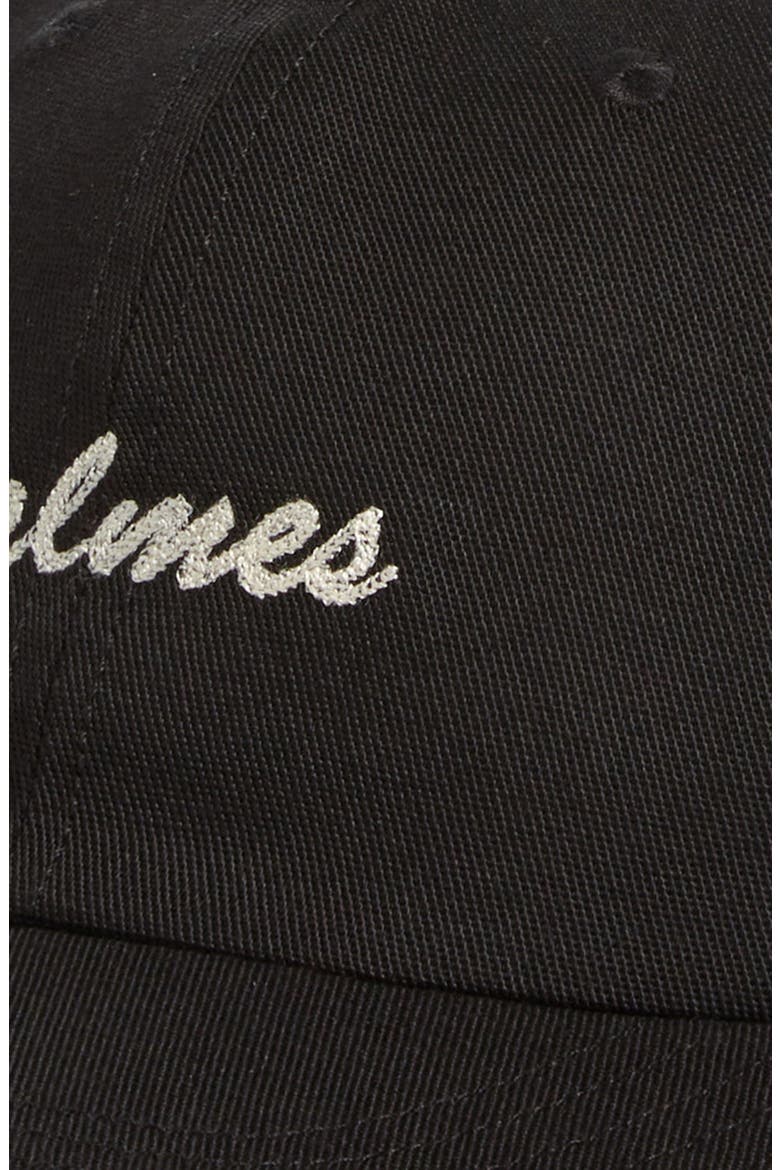 Alley Logo Adjustable Baseball Cap, Alternate, color, BLACK