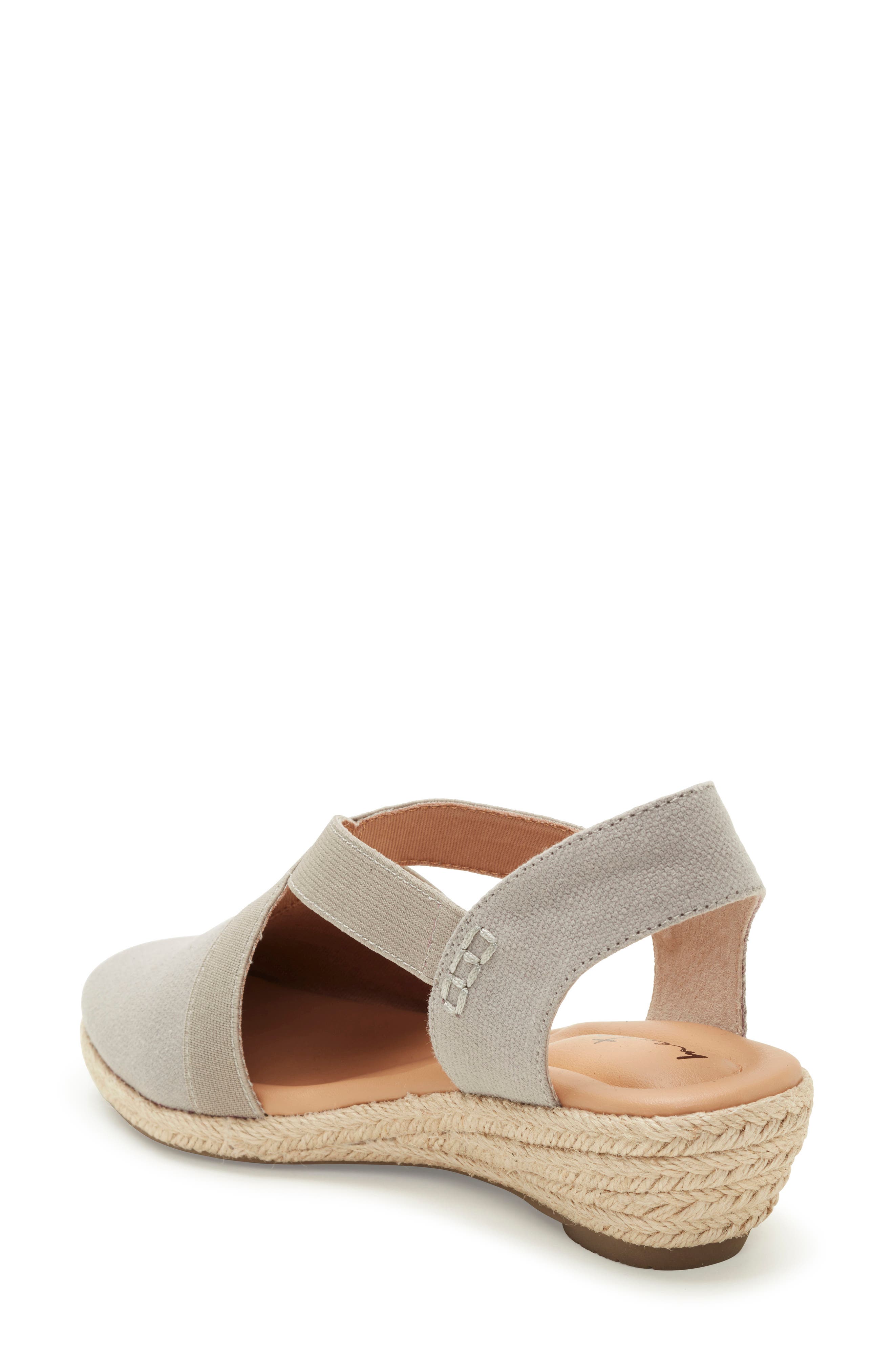 Nissa Espadrille Wedge, Alternate, color, DOVE GREY CANVAS MULTI