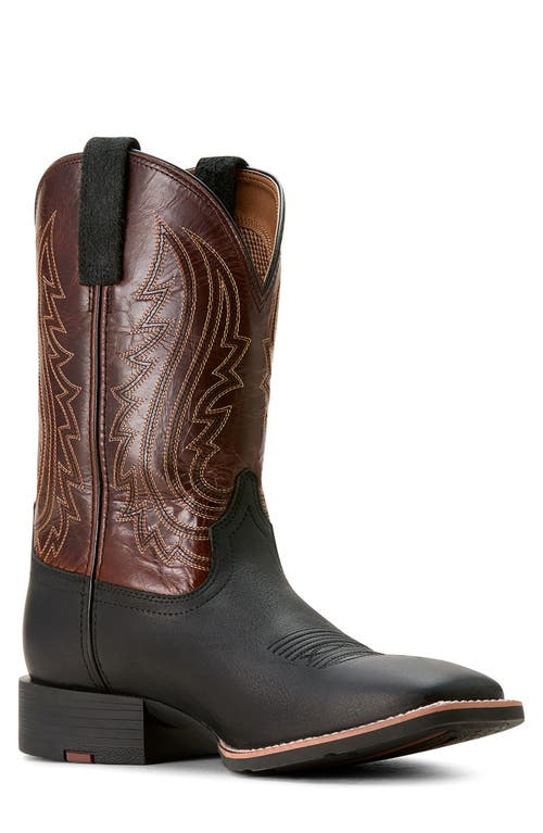 Ariat Sport Big Country Wide Square Toe Cowboy Boot In Animal Print