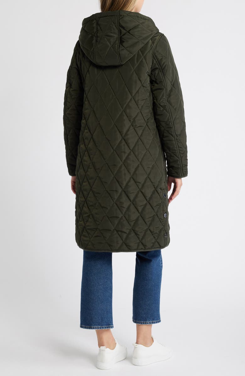 Lucky Brand Diamond Quilted Hooded Stadium Coat, Alternate, color, 