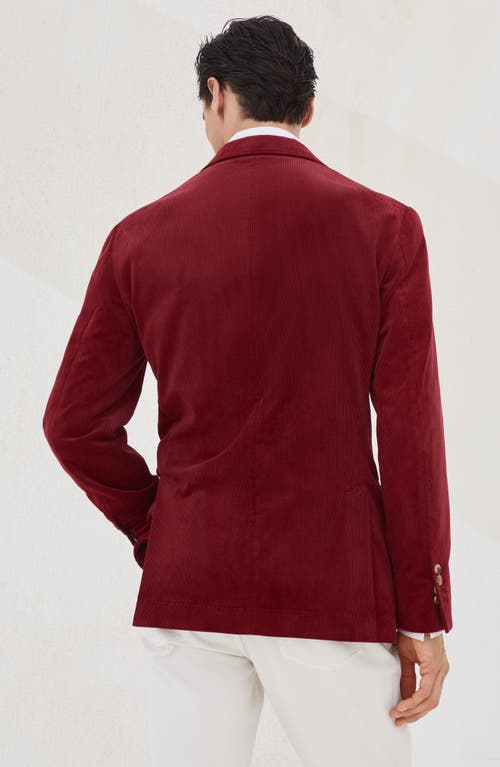 Brunello Cucinelli Velvet Blazer In Red