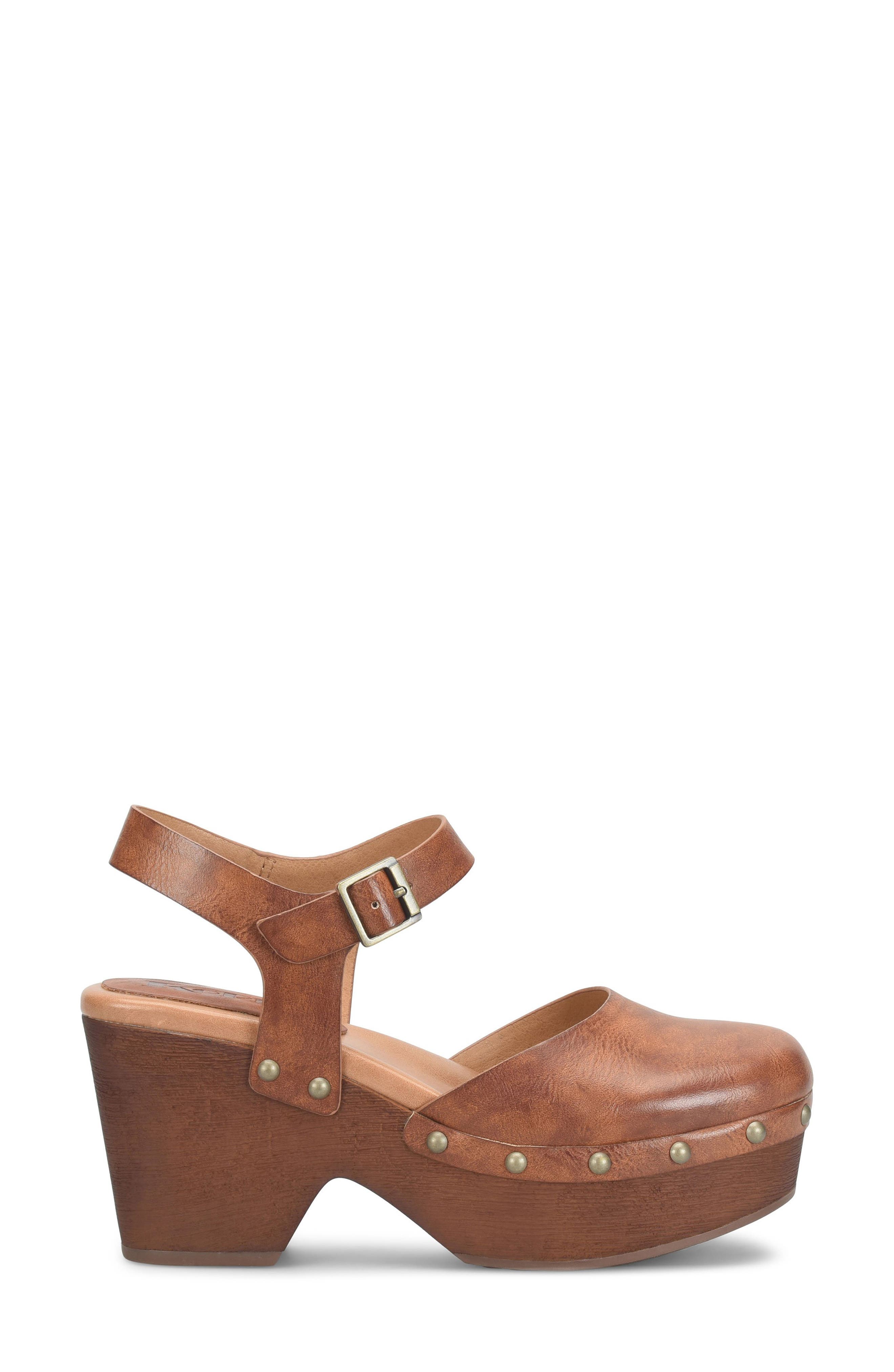 Lapra Platform Clog, Alternate, color, DARK TAN