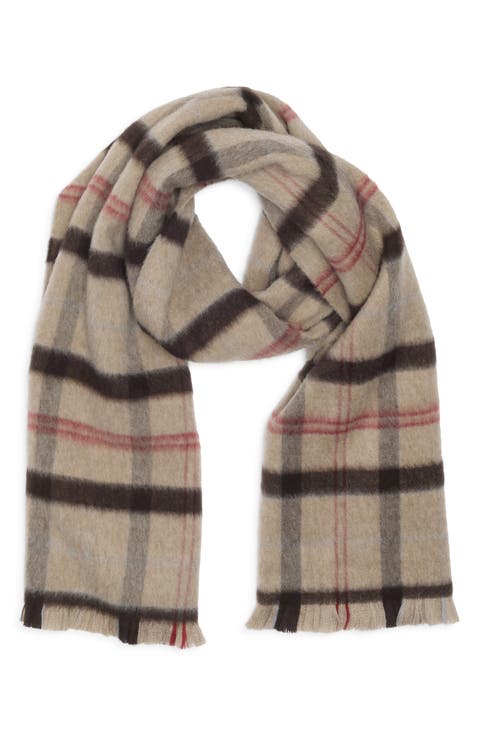 Exploded Plaid Merino Wool Scarf