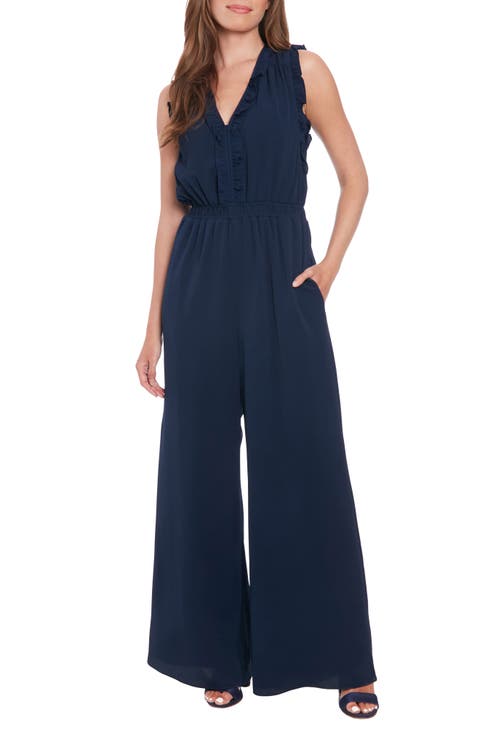 Ruffle Wide Leg Jumpsuit