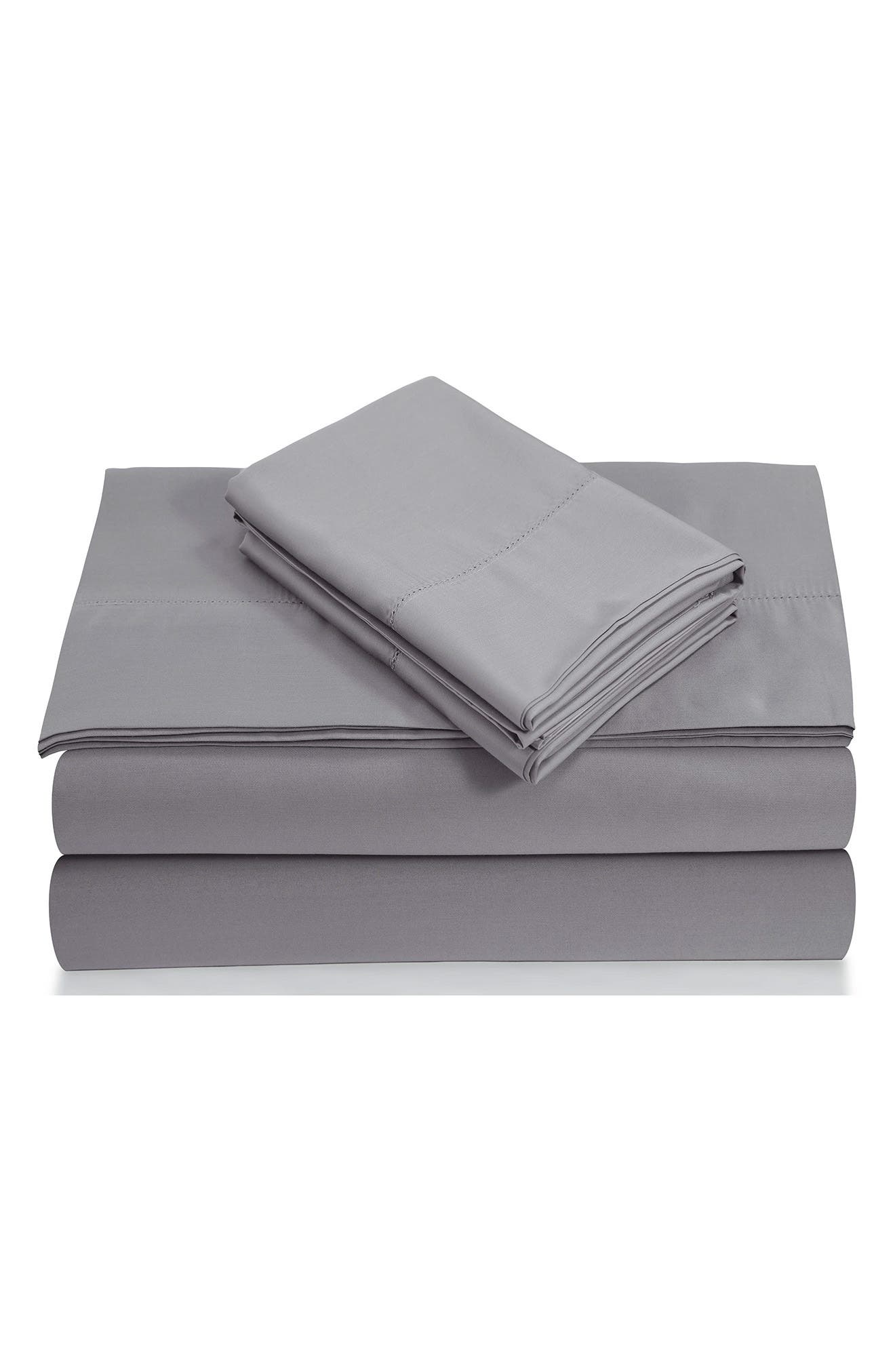 AZORES HOME 800 Thread Count Cotton Percale Sheet Set