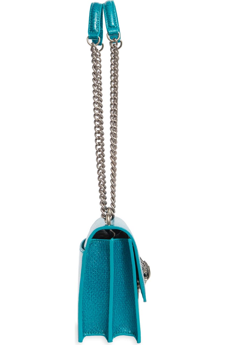 Kurt Geiger London Shoreditch Snakeskin Embossed Leather Crossbody Bag, Alternate, color, Mid Blue