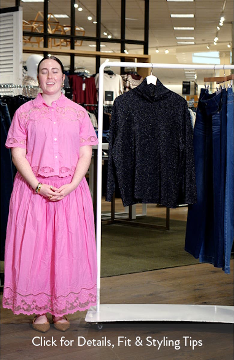 Metallic Turtleneck Sweater, sales video thumbnail