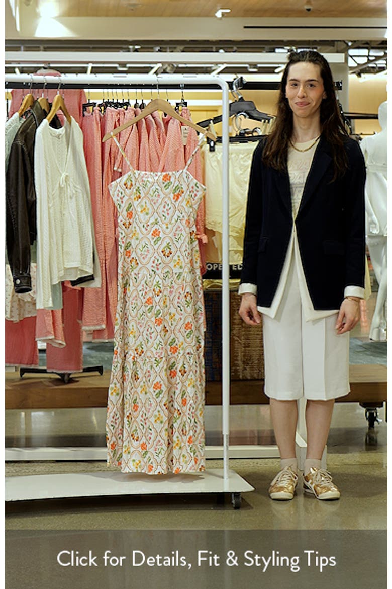 Botanique Floral Print Cotton Midi Sundress video