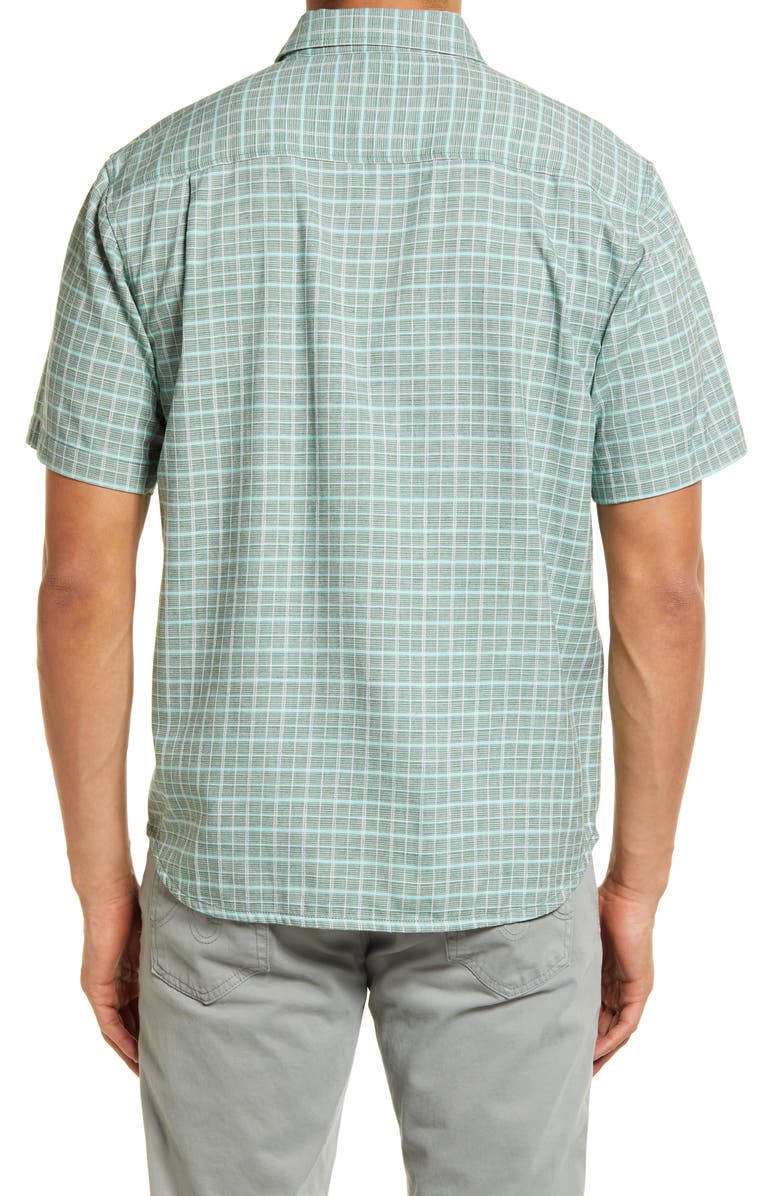 Tommy Bahama Men's Check It Out Short Sleeve Button-Up Silk Shirt, Alternate, color, 