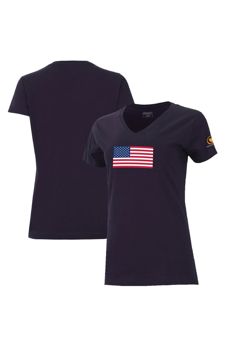 AHEAD Women's Ahead  Navy 2024 Presidents Cup Team USA Vista V-Neck T-Shirt, Alternate, color, 
