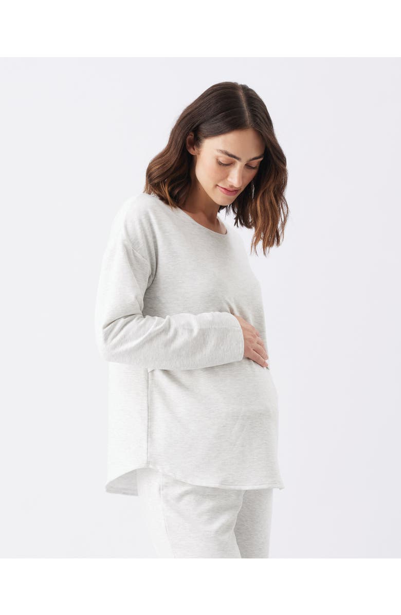 Ripe Maternity Super Soft Nursing Top, Alternate, color, Silver Marle