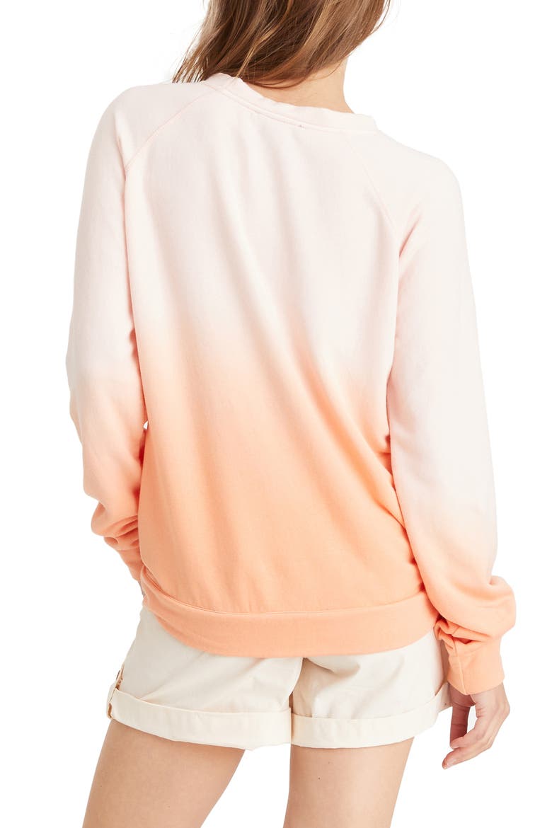 Sweatshirt, Alternate, color, LOTUS / SHERBERT AIRBRUSH