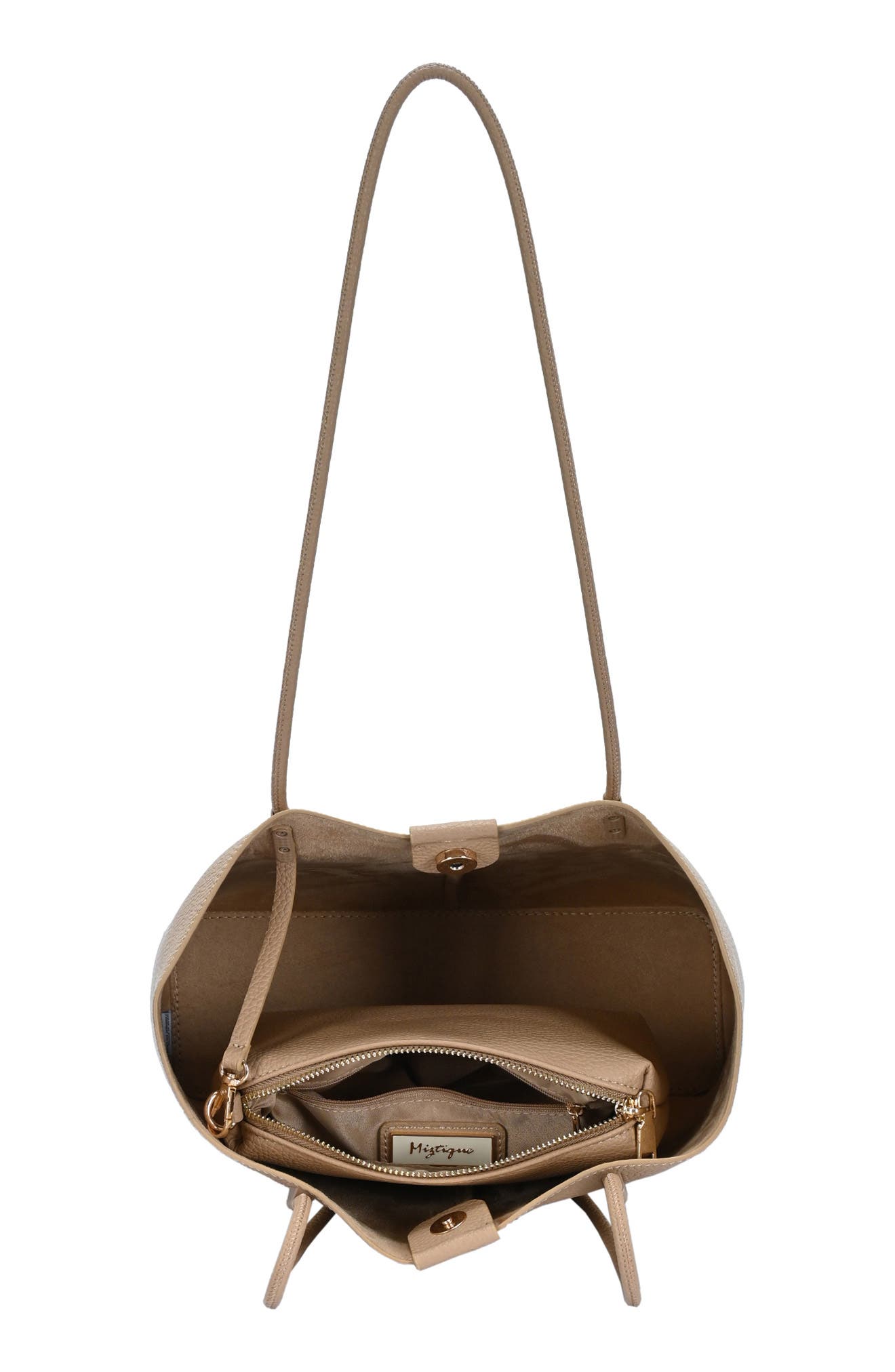 Front Seam Tote, Alternate, color, BEIGE