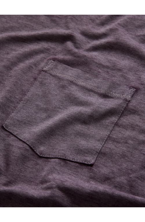 John Varvatos Bond Burnout Pocket T-shirt In Dry Lavender