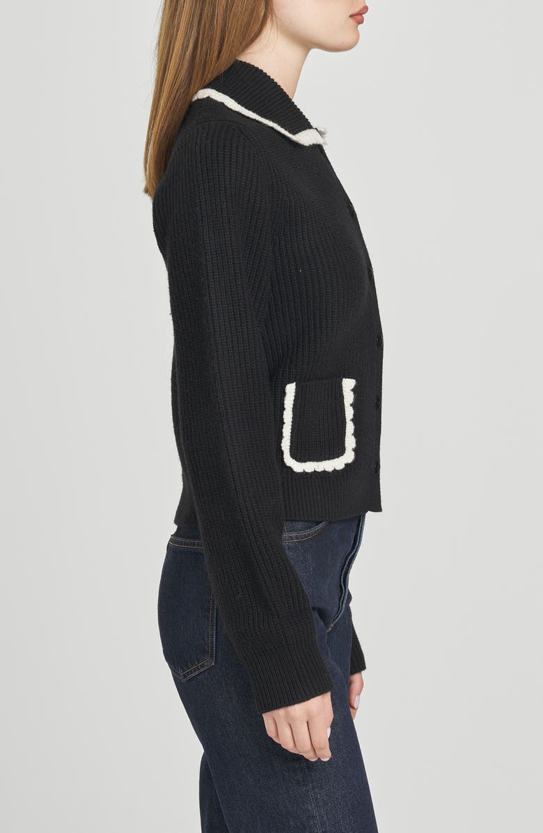 WAYF Millie Cardigan, Alternate, color, Black