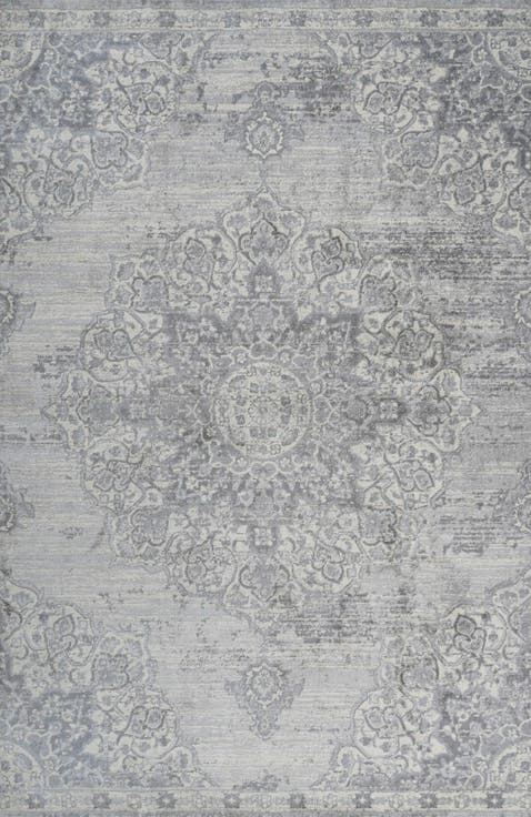 Modern Persian Vintage Moroccan Medallion Area Rug